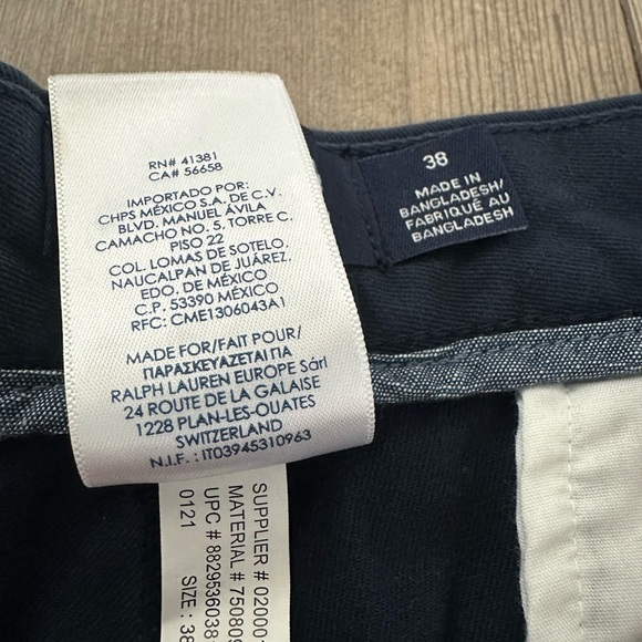 Chaps Shorts Men’s navy blue stretch chinos size 38 - Picture 8 of 11